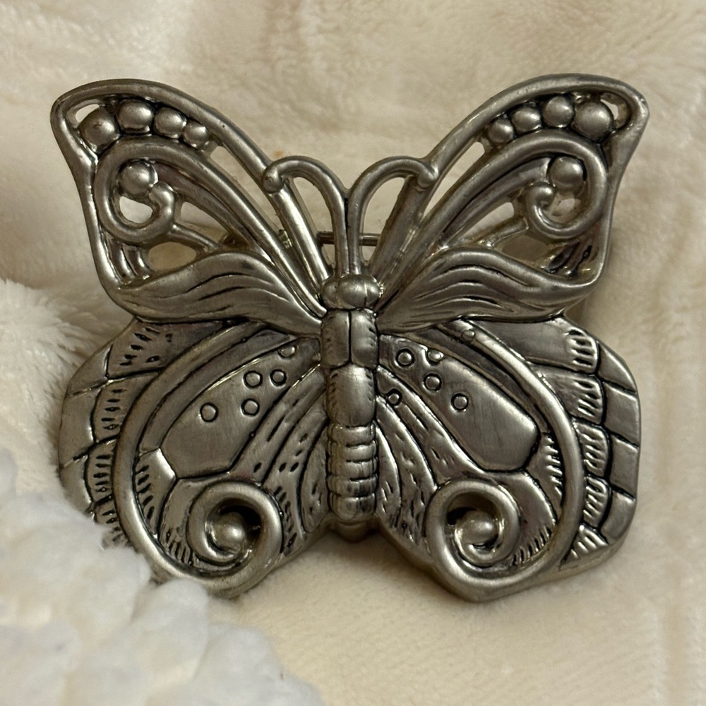 Neiman Marcus Butterfly Coffee Measuring Spoon and Clip Holder Authur Court - Picture 10 of 12